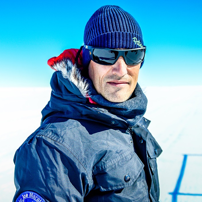 Rodolfo Soto en la Antártica